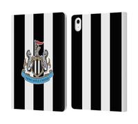 Head Case Designs Officially Licensed Newcastle United Football Club Stripes Crest Leather Wallet Case Compatible With Apple iPad Air 11 2020/2022/2024/2025