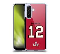 Head Case Designs Officially Licensed NFL 12 Jersey Red Superbowl LIV Tampa Bay Buccaneers Bucs Positions & Logo Gel Case [Military Grade Protection] Compatible With Samsung Galaxy A26 5G