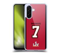 Head Case Designs Officially Licensed NFL 7 Jersey Red Superbowl LIV Tampa Bay Buccaneers Bucs Positions & Logo Gel Case [Military Grade Protection] Compatible With Samsung Galaxy A26 5G