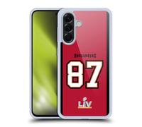 Head Case Designs Officially Licensed NFL 87 Jersey Red Superbowl LIV Tampa Bay Buccaneers Bucs Positions & Logo Gel Case [Military Grade Protection] Compatible With Samsung Galaxy A56 5G