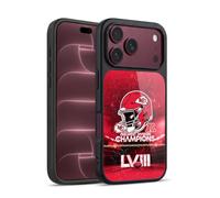 Head Case Designs Officially Licensed NFL AFC Helmet Chiefs 2024 Division Champions Gel Armour Case [Military Grade Protection] Compatible With Apple iPhone 18 Pro