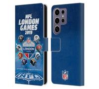 Head Case Designs Officially Licensed NFL All Teams 2019 London Games Leather Wallet Case Compatible with Samsung Galaxy S25 Ultra