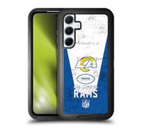Head Case Designs Officially Licensed NFL Banner 100th Los Angeles Rams Logo Art Ultra-Armoured Shockproof Case Compatible With Samsung Galaxy A55 5G