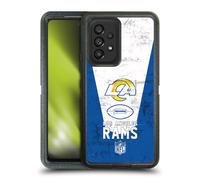 Head Case Designs Officially Licensed NFL Banner 100th Los Angeles Rams Logo Art Ultra-Armoured Shockproof Case Compatible With Samsung Galaxy A53 5G (2022)