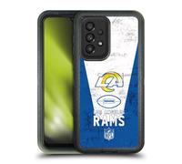 Head Case Designs Officially Licensed NFL Banner 100th Los Angeles Rams Logo Art Ultra-Armoured Shockproof Case Compatible With Galaxy A33 5G (2022)
