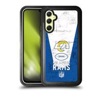 Head Case Designs Officially Licensed NFL Banner 100th Los Angeles Rams Logo Art Ultra-Armoured Shockproof Case Compatible With Samsung Galaxy A34 5G