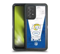 Head Case Designs Officially Licensed NFL Banner 100th Los Angeles Rams Logo Art Ultra-Armoured Shockproof Case Compatible With Galaxy A52 / A52s / 5G (2021)