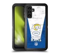 Head Case Designs Officially Licensed NFL Banner 100th Los Angeles Rams Logo Art Ultra-Armoured Shockproof Case Compatible With Samsung Galaxy A13 5G (2021)