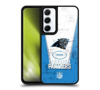 Head Case Designs Officially Licensed NFL Banner Carolina Panthers Logo Art Gel Armour Case [Military Grade Protection] Compatible With Samsung Galaxy A55 5G