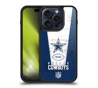 Head Case Designs Officially Licensed NFL Banner Dallas Cowboys Logo Art Gel Armour Case [Military Grade Drop Protection] Compatible With Apple iPhone 15 Pro