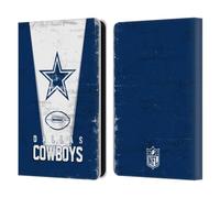 Head Case Designs Officially Licensed NFL Banner Dallas Cowboys Logo Art Leather Wallet Case Compatible With Amazon Kindle 11th Gen (2024)