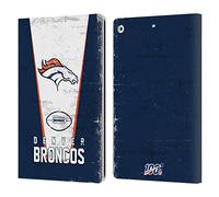 Head Case Designs Officially Licensed NFL Banner Denver Broncos Logo Art Leather Wallet Case Compatible With Apple iPad 10.2 2019/2020/2021