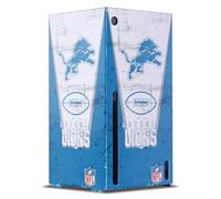 Head Case Designs Officially Licensed NFL Banner Detroit Lions Game Console Wrap Case Cover Compatible With Xbox Series X
