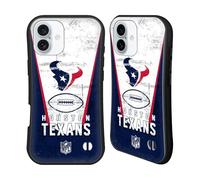 Head Case Designs Officially Licensed NFL Banner Houston Texans Logo Art Hybrid Case Compatible With Apple iPhone 16 Plus