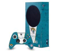 Head Case Designs Officially Licensed NFL Banner Jacksonville Jaguars Game Console Wrap and Game Controller Skin Bundle Compatible With Xbox Series S Console & Controller Bundle