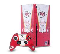 Head Case Designs Officially Licensed NFL Banner Kansas City Chiefs Game Console Wrap and Game Controller Skin Bundle Compatible With Xbox Series X