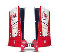 Head Case Designs Officially Licensed NFL Banner Kansas City Chiefs Vinyl Sticker Gaming Skin Decal Cover Compatible With Sony PlayStation 5 PS5 Slim Digital Edition Console & DualSense Controller