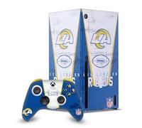 Head Case Designs Officially Licensed NFL Banner Los Angeles Rams Game Console Wrap and Game Controller Skin Bundle Compatible With Xbox Series X