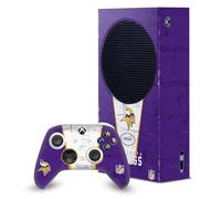 Head Case Designs Officially Licensed NFL Banner Minnesota Vikings Game Console Wrap and Game Controller Skin Bundle Compatible With Xbox Series S Console & Controller Bundle
