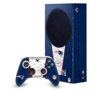 Head Case Designs Officially Licensed NFL Banner New England Patriots Game Console Wrap and Game Controller Skin Bundle Compatible With Xbox Series S Console & Controller Bundle