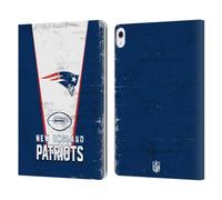 Head Case Designs Officially Licensed NFL Banner New England Patriots Logo Art Leather Wallet Case Compatible With Apple iPad Air 13 2024/2025