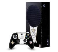 Head Case Designs Officially Licensed NFL Banner New Orleans Saints Game Console Wrap and Game Controller Skin Bundle Compatible With Xbox Series S Console & Controller Bundle