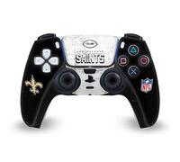 Head Case Designs Officially Licensed NFL Banner New Orleans Saints Vinyl Faceplate Sticker Gaming Skin Decal Cover Compatible With Sony PlayStation 5 PS5 DualSense Controller