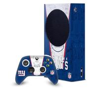 Head Case Designs Officially Licensed NFL Banner New York Giants Game Console Wrap and Game Controller Skin Bundle Compatible With Xbox Series S