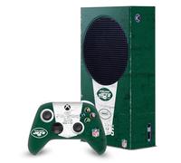 Head Case Designs Officially Licensed NFL Banner New York Jets Game Console Wrap and Game Controller Skin Bundle Compatible With Xbox Series S