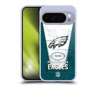 Head Case Designs Officially Licensed NFL Banner Philadelphia Eagles Logo Art Gel Case [Military Grade Protection] Compatible with Google Pixel 10 Pro XL and Compatible with MagSafe