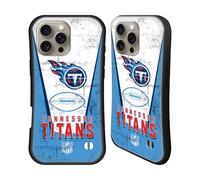 Head Case Designs Officially Licensed NFL Banner Tennessee Titans Logo Art Hybrid Case Compatible With Apple iPhone 16 Pro Max