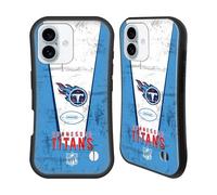 Head Case Designs Officially Licensed NFL Banner Tennessee Titans Logo Art Hybrid Case Compatible With Apple iPhone 16