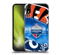 Head Case Designs Officially Licensed NFL Bengals VS. Rams 2019 London Games Gel Case [Military Grade Protection] Compatible With Apple iPhone XR