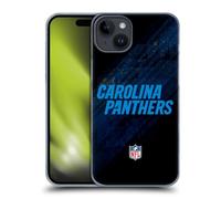 Head Case Designs Officially Licensed NFL Blur Carolina Panthers Logo Hard Back Case Compatible With Apple iPhone 15 Plus