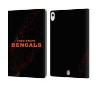 Head Case Designs Officially Licensed NFL Blur Cincinnati Bengals Logo Leather Wallet Case Compatible With Apple iPad Air 13 2024/2025