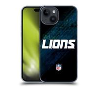 Head Case Designs Officially Licensed NFL Blur Detroit Lions Logo Hard Back Case Compatible With Apple iPhone 15
