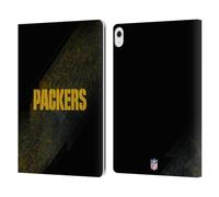 Head Case Designs Officially Licensed NFL Blur Green Bay Packers Logo Leather Wallet Case Compatible With Apple iPad Air 13 2024/2025