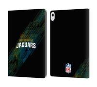 Head Case Designs Officially Licensed NFL Blur Jacksonville Jaguars Logo Leather Wallet Case Compatible With Apple iPad Air 13 2024/2025