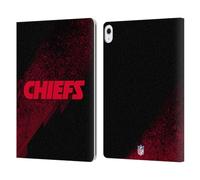Head Case Designs Officially Licensed NFL Blur Kansas City Chiefs Logo Leather Wallet Case Compatible With Apple iPad Air 13 2024/2025