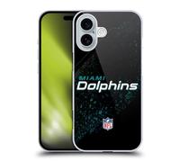 Head Case Designs Officially Licensed NFL Blur Miami Dolphins Logo Hard Back Case Compatible With Apple iPhone 16