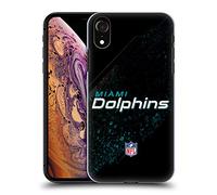Head Case Designs Officially Licensed NFL Blur Miami Dolphins Logo Hard Back Case Compatible With Apple iPhone XR