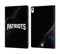 Head Case Designs Officially Licensed NFL Blur New England Patriots Logo Leather Wallet Case Compatible With Apple iPad Air 13 2024/2025