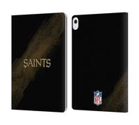 Head Case Designs Officially Licensed NFL Blur New Orleans Saints Logo Leather Wallet Case Compatible With Apple iPad Air 13 2024/2025
