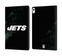 Head Case Designs Officially Licensed NFL Blur New York Jets Logo Leather Wallet Case Compatible With Apple iPad Air 13 2024/2025