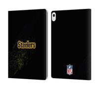 Head Case Designs Officially Licensed NFL Blur Pittsburgh Steelers Logo Leather Wallet Case Compatible With Apple iPad Air 13 2024/2025