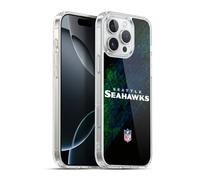 Head Case Designs Officially Licensed NFL Blur Seattle Seahawks Logo Gel Case [Military Grade Protection] Compatible With Apple iPhone 16 Pro Max