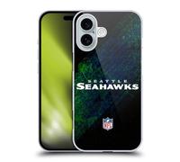 Head Case Designs Officially Licensed NFL Blur Seattle Seahawks Logo Hard Back Case Compatible With Apple iPhone 16