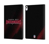 Head Case Designs Officially Licensed NFL Blur Tampa Bay Buccaneers Logo Leather Wallet Case Compatible With Apple iPad Air 13 2024/2025