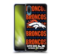 Head Case Designs Officially Licensed NFL Broncos Black 2026 Super Bowl LX Gel Case [Military Grade Protection] Compatible With Samsung Galaxy A02/M02 (2021)