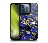 Head Case Designs Officially Licensed NFL Camou Baltimore Ravens Logo Gel Armour Case [Military Grade Protection] Compatible With Apple iPhone 13 Pro